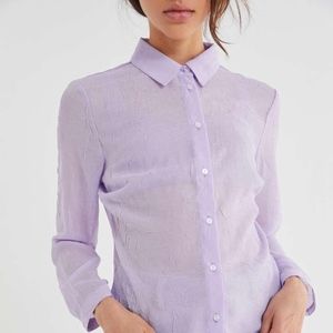 Urban Outfitters Lavender Button-Down Shirt